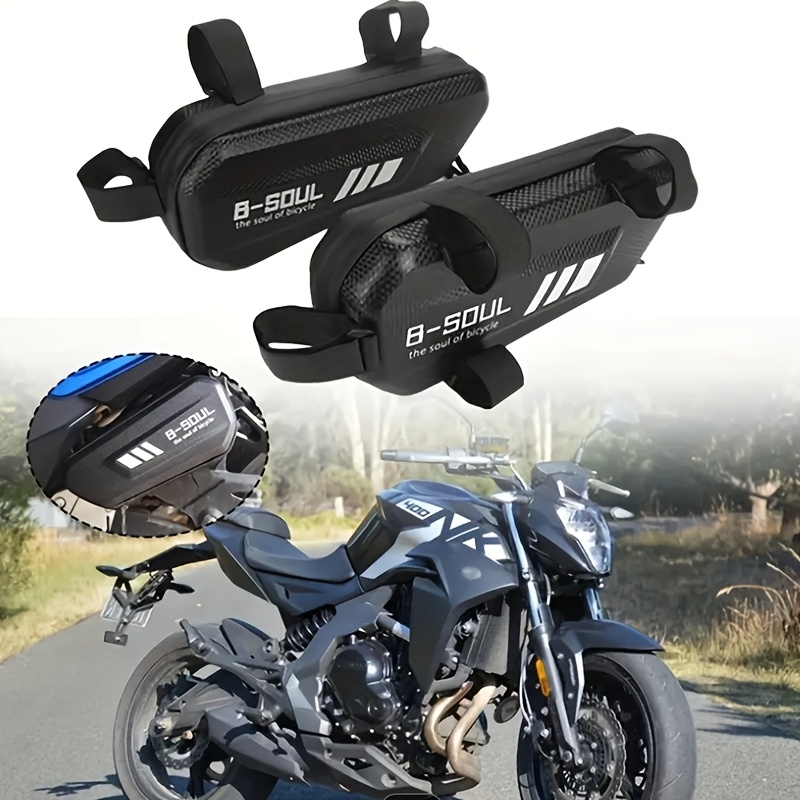 Sac latéral triangulaire étanche pour moto, accessoires de haute
