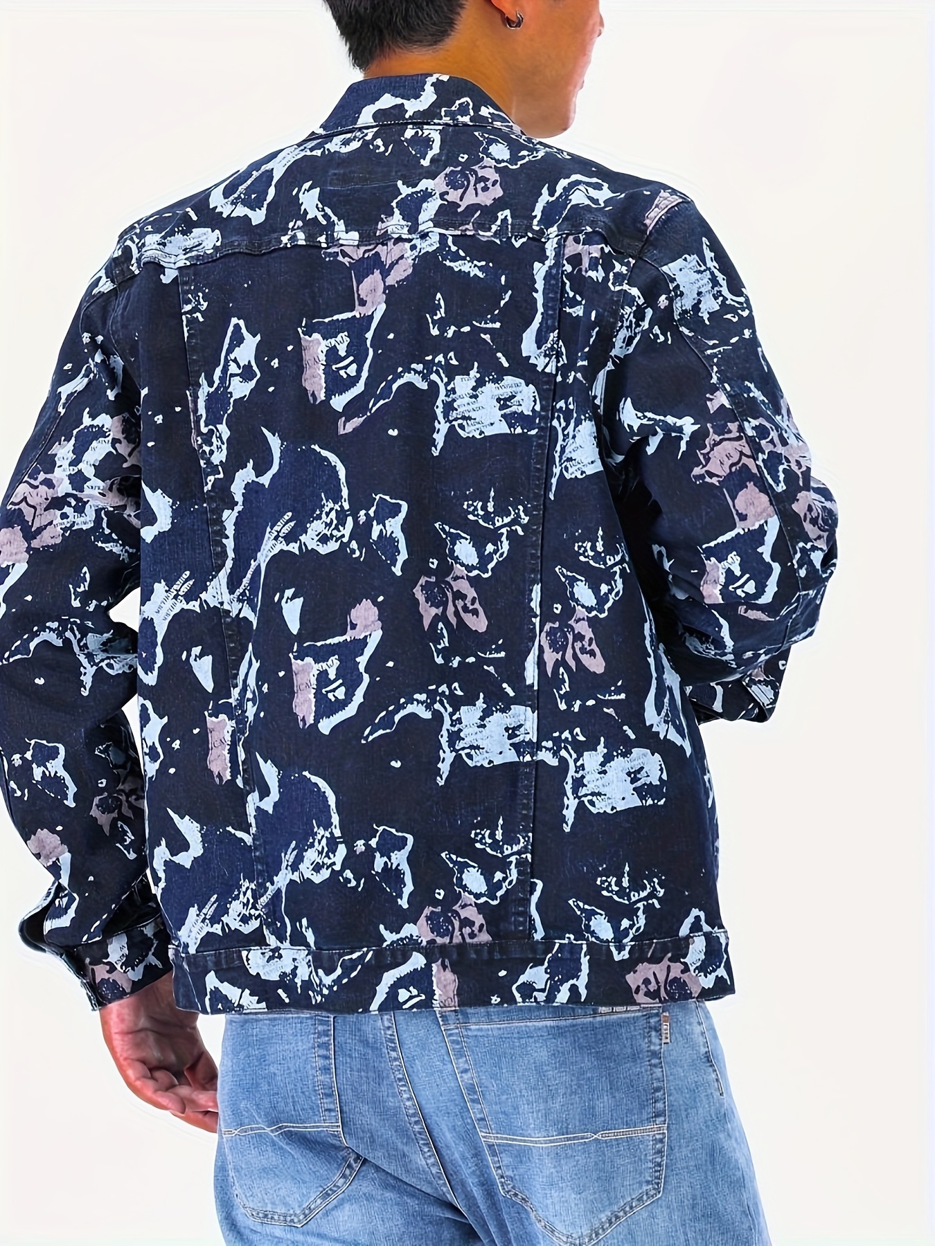 herren fit vintage denim jacke strapazierfähige Temu Germany