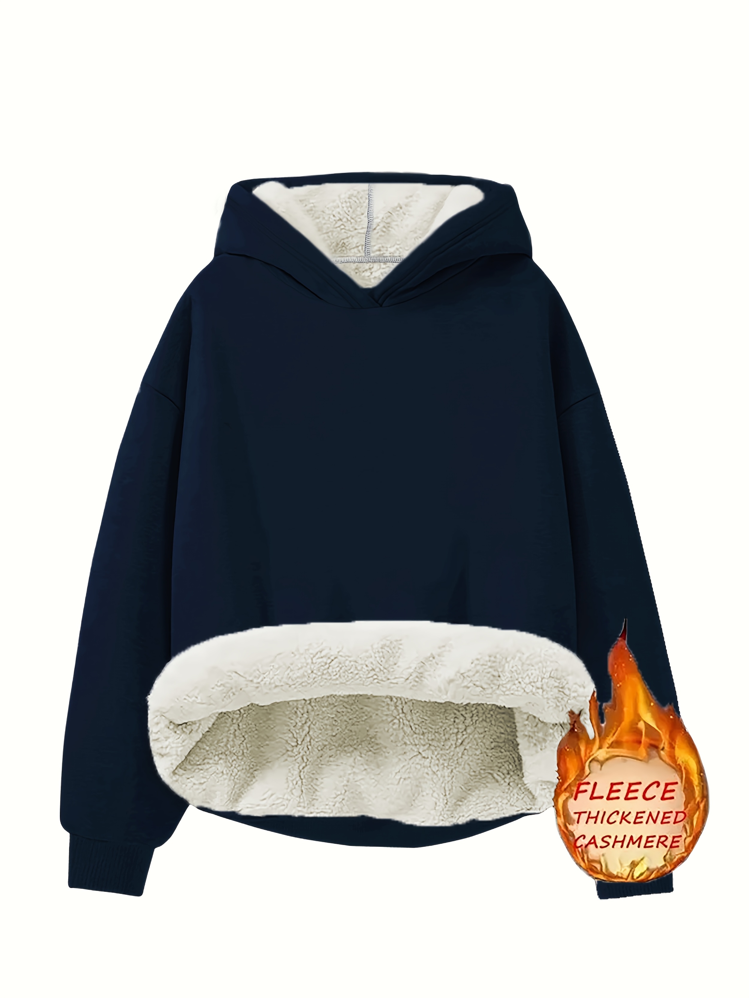 편안한 여성용 단색 컬러 후드티 - 캐주얼 폴리에스테르 풀오버, 플리스 안감 트림, 긴 소매 & 지퍼 업 프론트, 가을 & 겨울용 스웨터 후드티