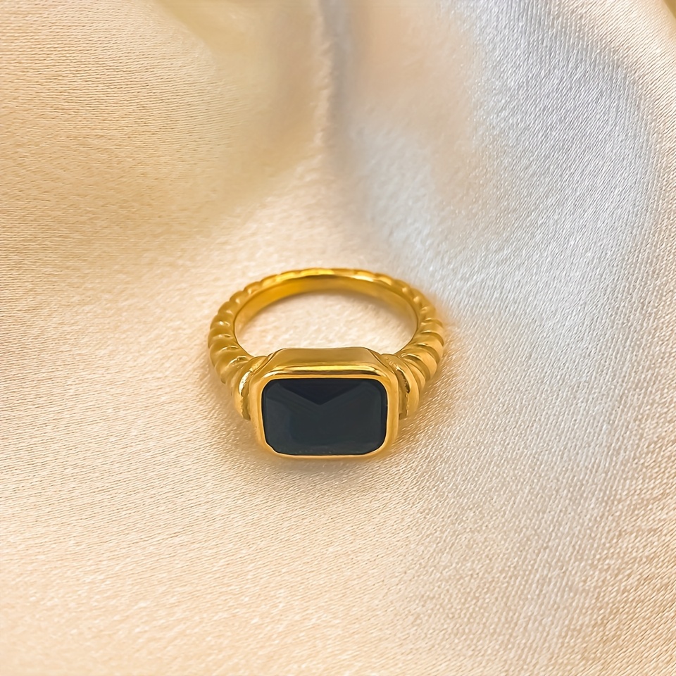 Women's Vintage French Retro Geometric Ring, Luxurious Gift