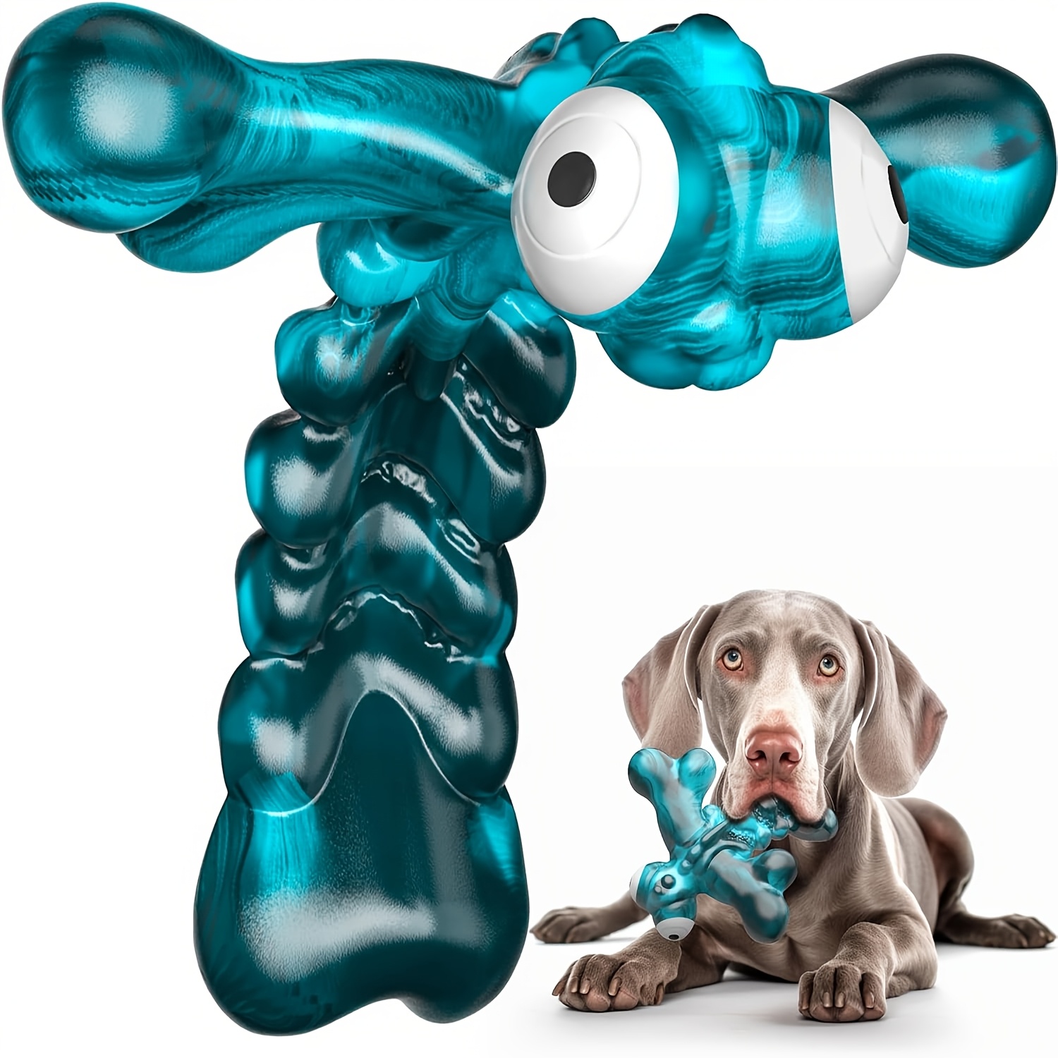 Indestructible Nylon Dog Chew Toy for * - Dragonfly Blue with * Flavor,  Durable & Interactive Play Toy for Large, Medium, Heavy Dogs, Dog Toys for *