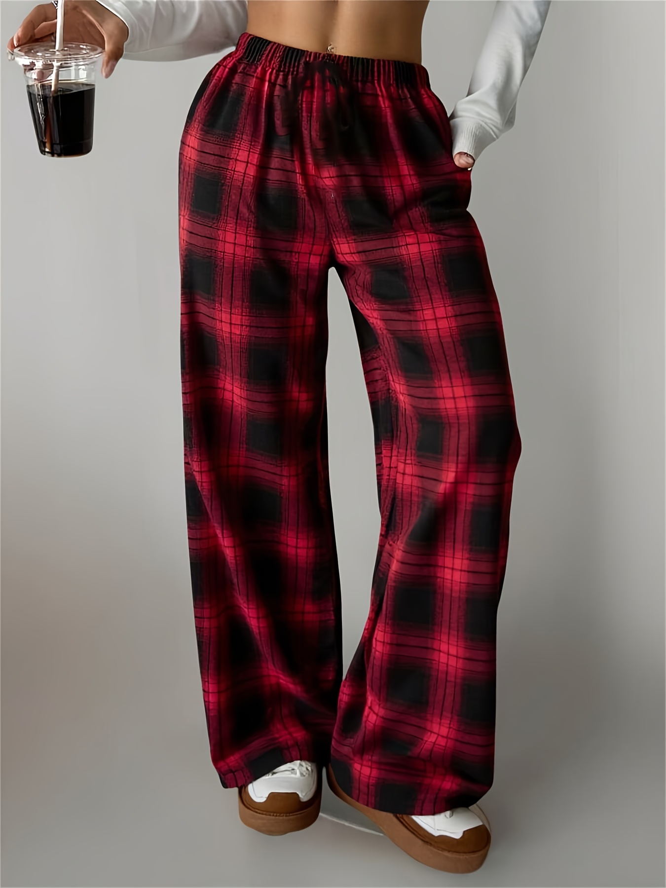 girls red pants sold on Temu United States