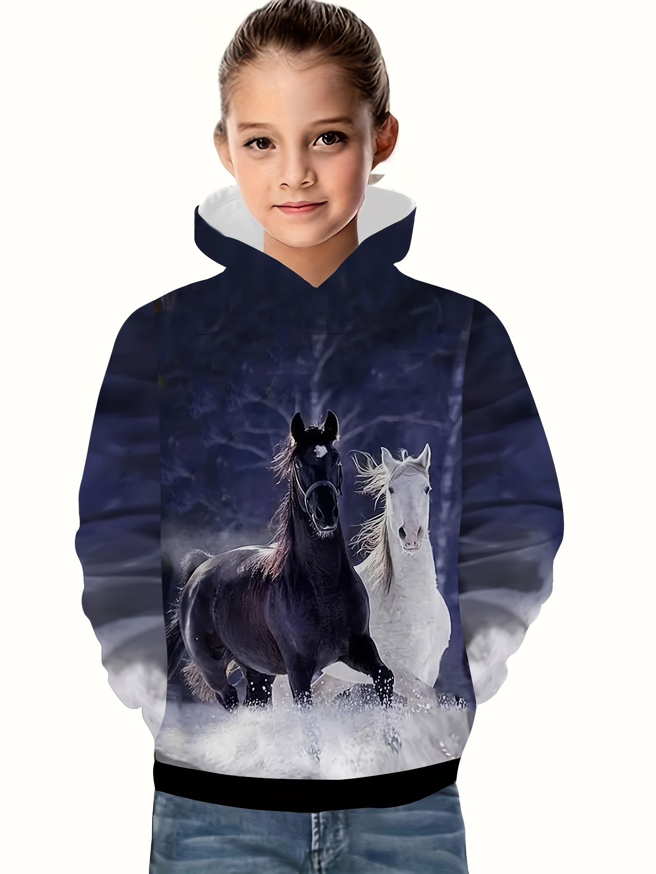 horse hoodie sold on Temu United States