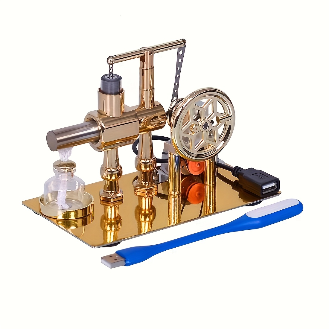 stirling engine engine generator kit single cylinder stainless steel construction pneumatic design educational   experiment model for learning and   enthusiastschristmas stocking stuffers christmas stocking stuffers Product details 6