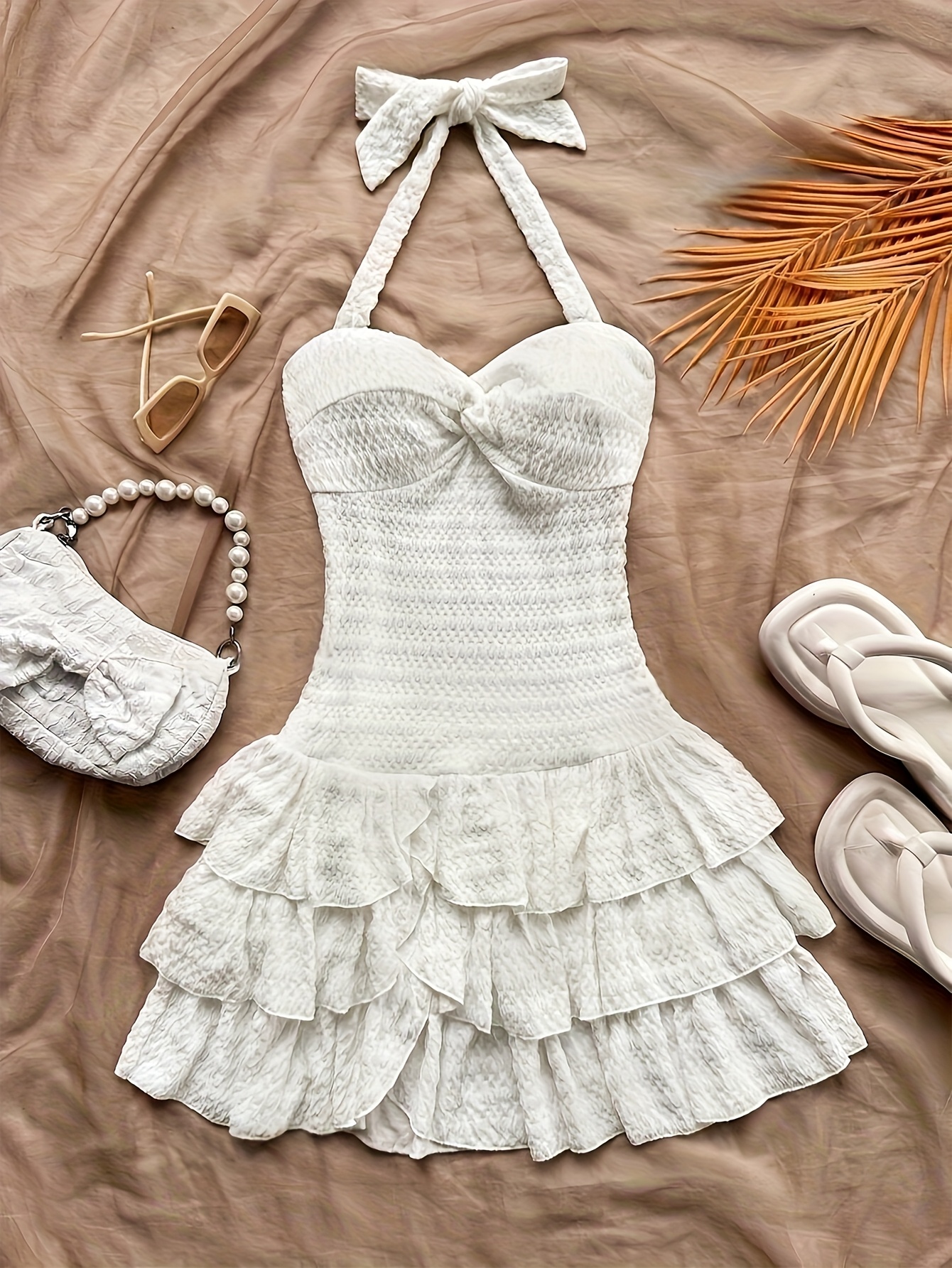 vestido tirantes blancos sin mujer vestido verano Temu Spain