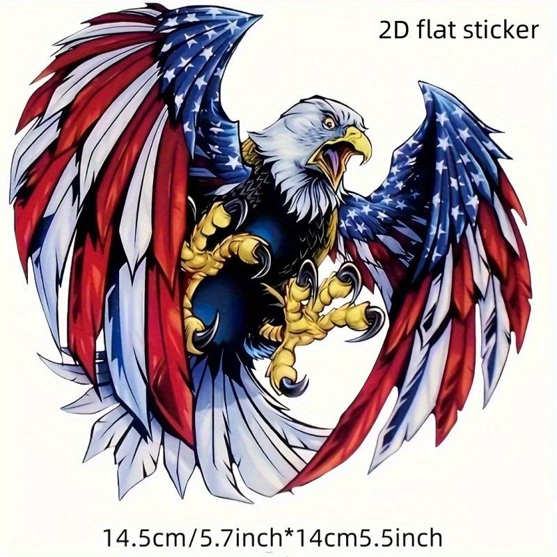 18 American Flag Vinyl Stickers - Glossy Small Decals For Car, Truck, Bumper, Window (2 For 1 Deal)