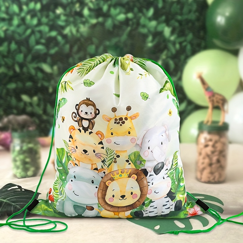 animal drawstring bags vibrant polyester Temu Greece