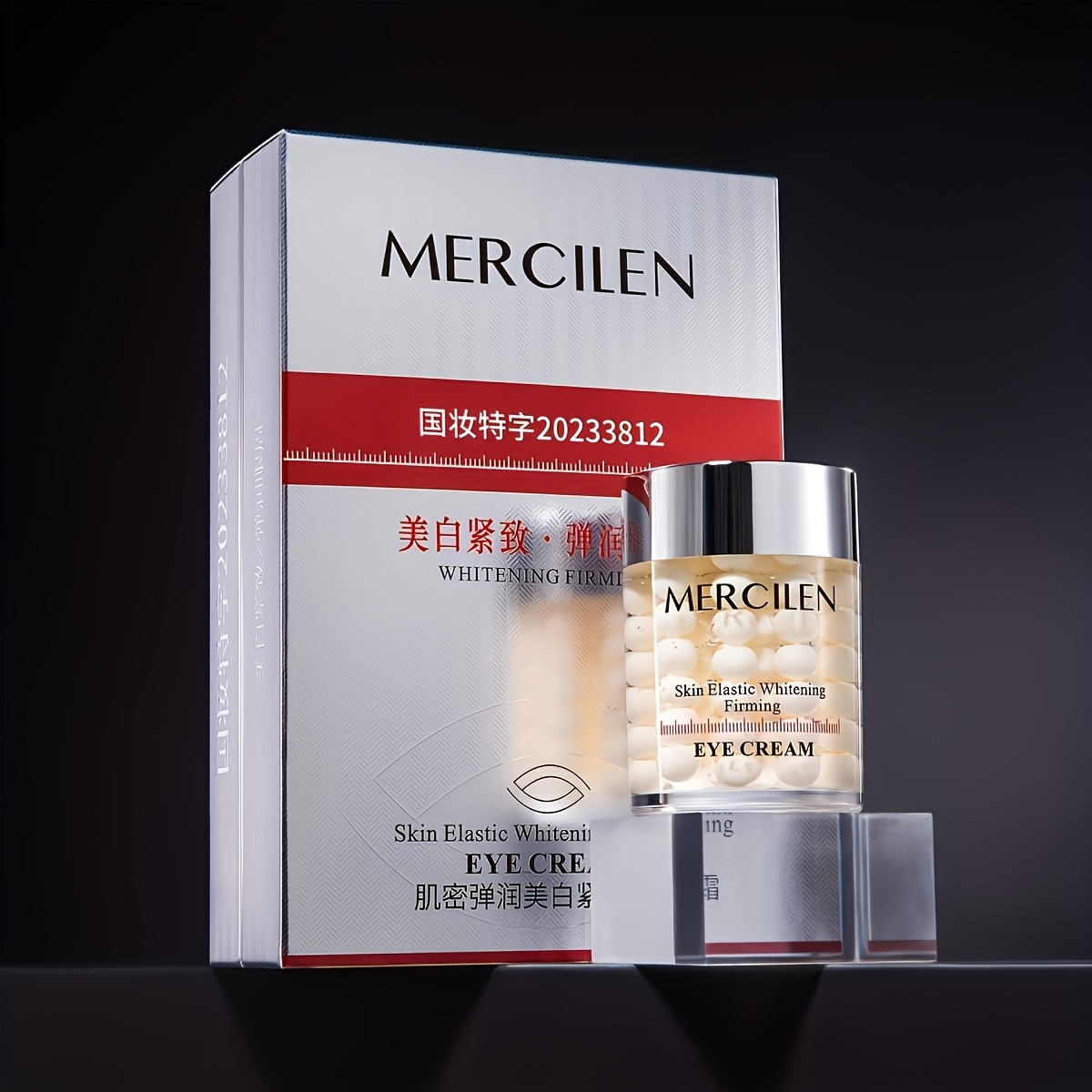 Image of Mercilen Firming Eye Cream 60g, Containing Collagen And Hyaluronic Acid To Moisturize The Skin And Lift , Making Them More . Suitable For Daily Eye Base Care And All Skincare Types, Skincare