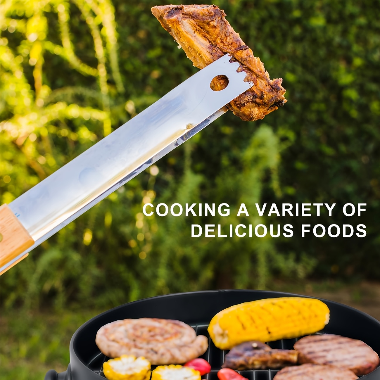 Vertical Charcoal Smoker Grill - 17-Inch 3-Tiers, Portable Zinc Alloy BBQ Grill with Temperature Control, 3 Cooking Levels & Griddle Top, Includes Handles Grates & Tongs, for Camping Backyard Outdoor Cooking, Compact Design, Durable Construction