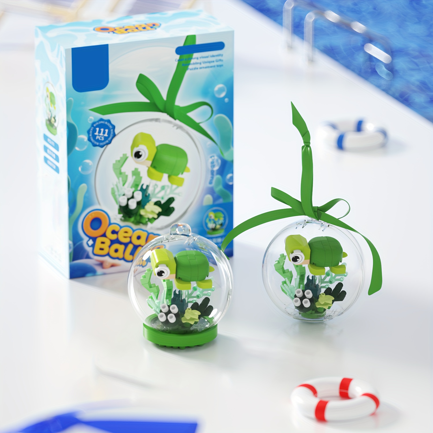 Building Blocks For Educational Gifts Featuring Ocean Animals For Christmas And Halloween