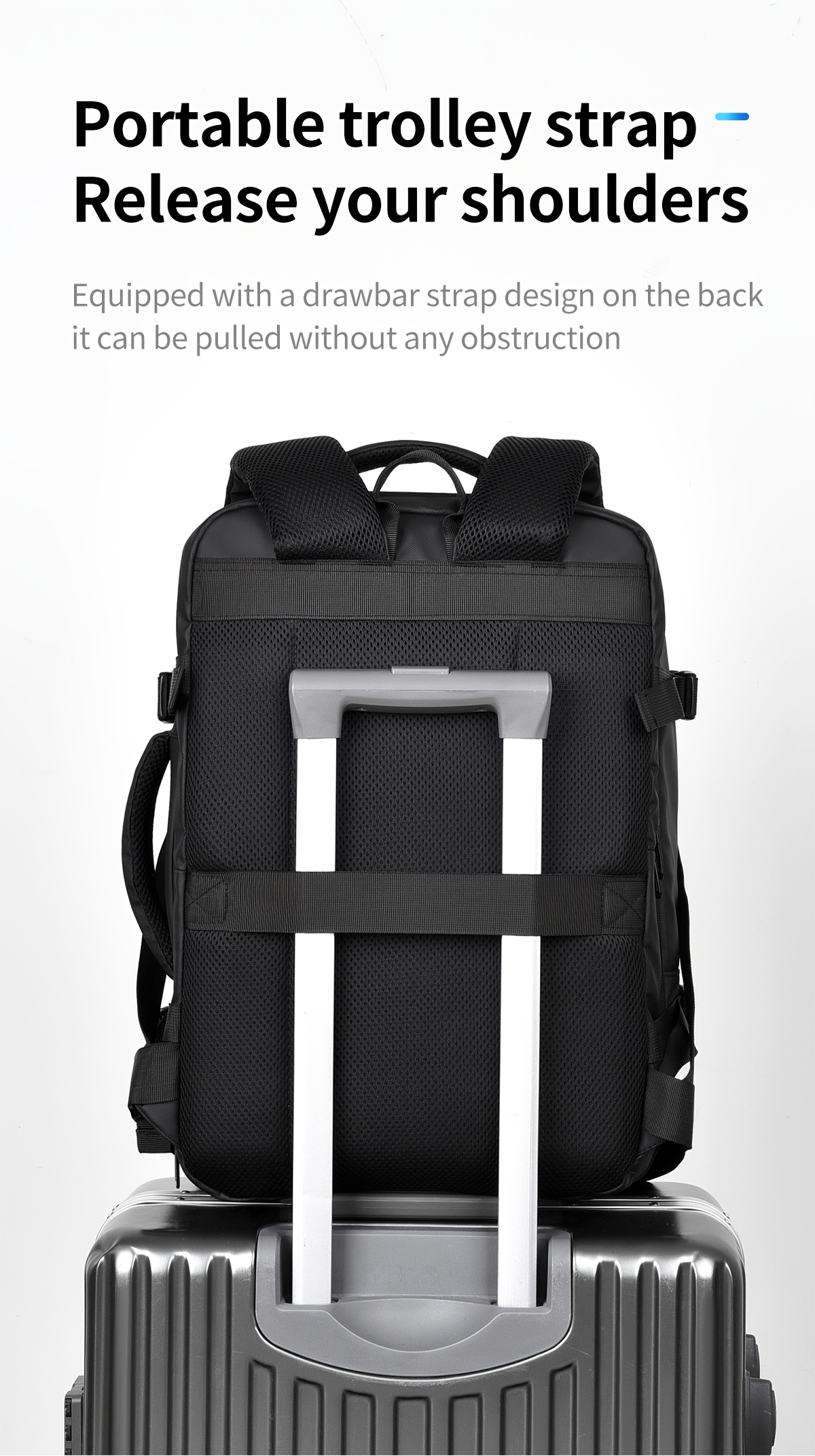 Mochila unisex WEIXIER, bolsa de viaje, bolso de mano, mochila unisex, bolsa para portátil, gran capacidad, función deportiva, mochila abierta a 180°, bolsa de equipaje para fines de semana, bolsa de negocios, bolsa de viaje de negocios, mochila escolar, expansible, compartimento independiente para computadora, adecuada para viajes escolares y de negocios, regalo para amigos y familiares.