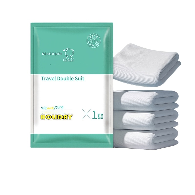 TEMU Ensemble de literie jetable double, comprenant une housse de couette, une draperie et une taie d'oreiller - Convient pour les , les déplacements
