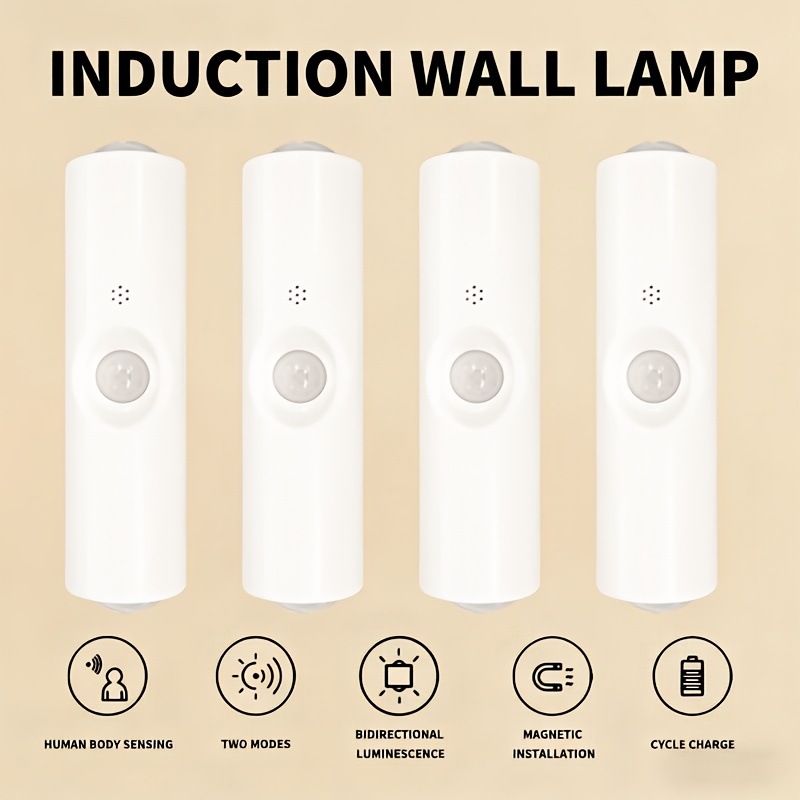 4 luces nocturnas inteligentes con sensor de movimiento y PE - Imagen 3