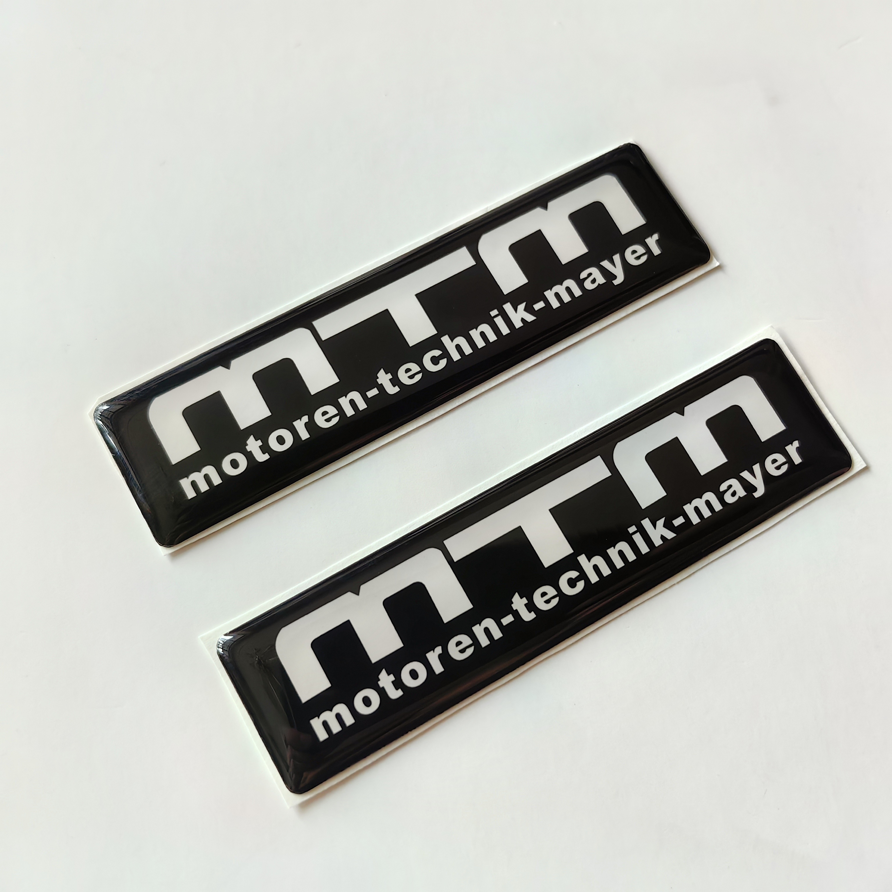 Image of 2pcs Mtm Logo Car Emblem Decal Badge Sticker Epoxy Resin Sticker Sport Car Decoration Decals Car Side Fender Rear Trunk Sticker Car Automobile Decorations Auto Additions