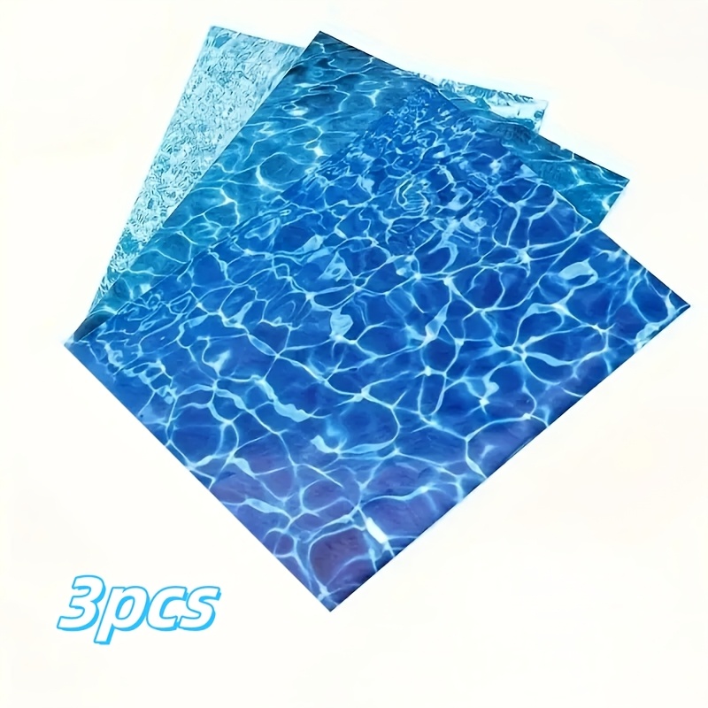 

2/3pcs, Water Pattern Stickers For Building Models, Create Diy Handmade Simulated Effects, Use Self-adhesive Micro Landscape Paper