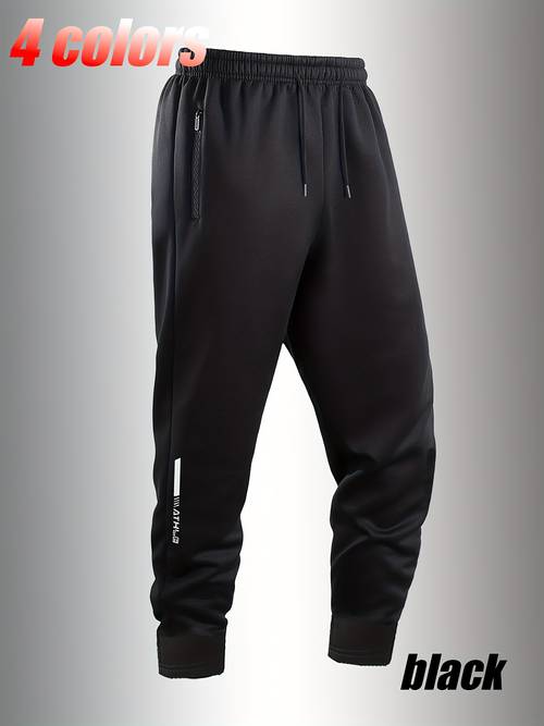 4 color mens casual athletic running trousers comfortable and soft fabric leg letter reflective print wear outdoor activities ideal outfit fashionable trendy