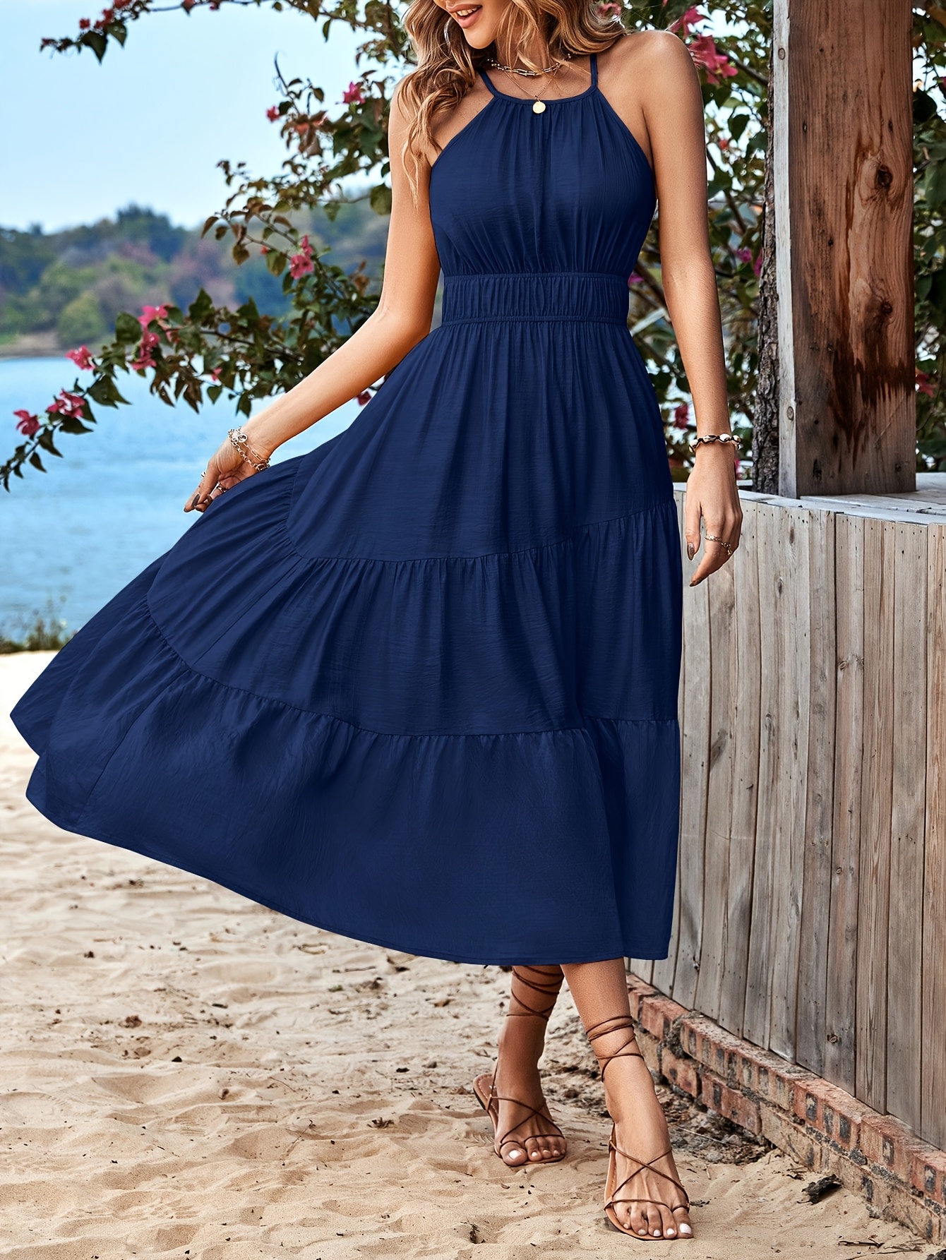 Maxi Dress With Navy Blue Sun Dresses 21 Cool Summer Dresses To Wear Now   Alicia Wood