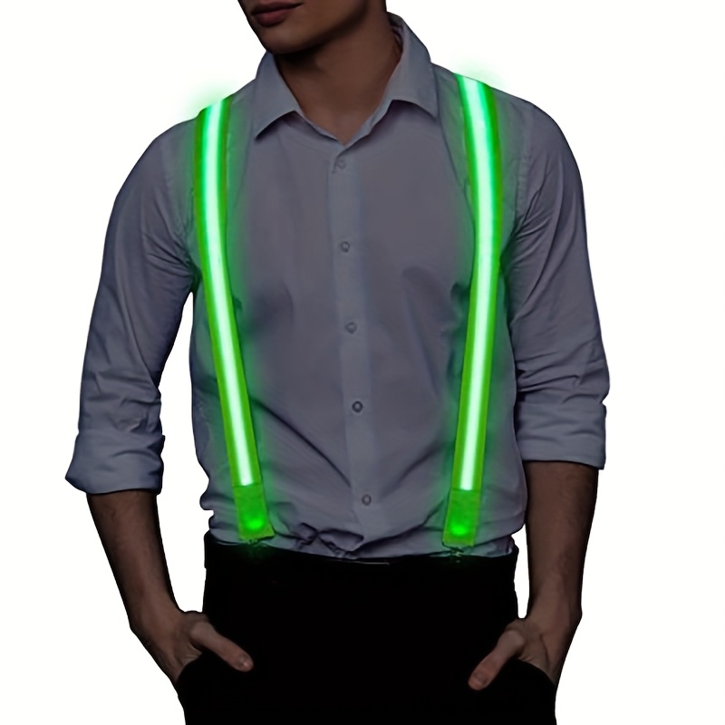 Image of Luminous Led Suspenders, Luminous Led Festival Clothing Party Decoration Supplies, Luminous Suspenders For Men And Women, Cool Supplies For Festival Halloween Christmas Decorations