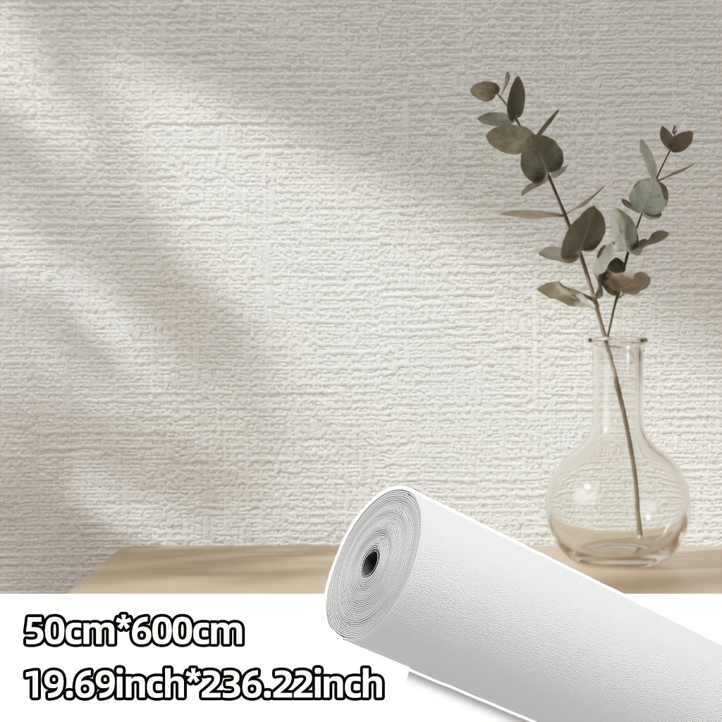 TEMU 3d Wall Panel, 600cm Long Roll, Replicating High-end Luxurious Texture, Texture Self-adhesive Wallpaper, Lengthened Design Easily Covers Large