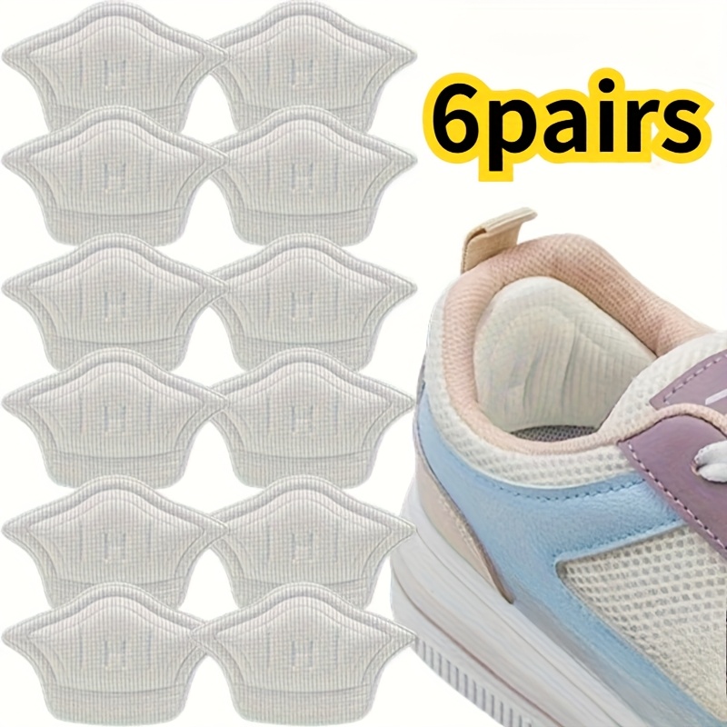 6pairs Heel Insoles For Shoes Patch Heel Pads For Sport Shoes Adjustable Size Feet Pad Insole Shoe Heel Protector Back Sticker
