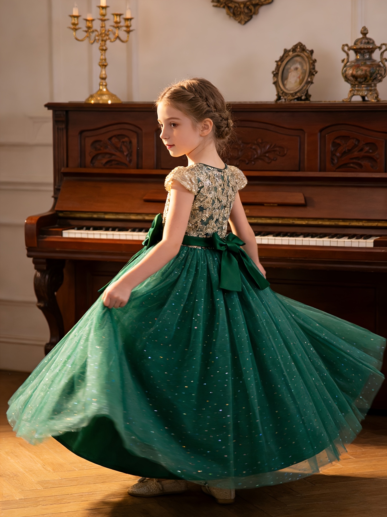 girls embroidered formal wear dresses Boden Girls Embroidered Tulle Dress in Red