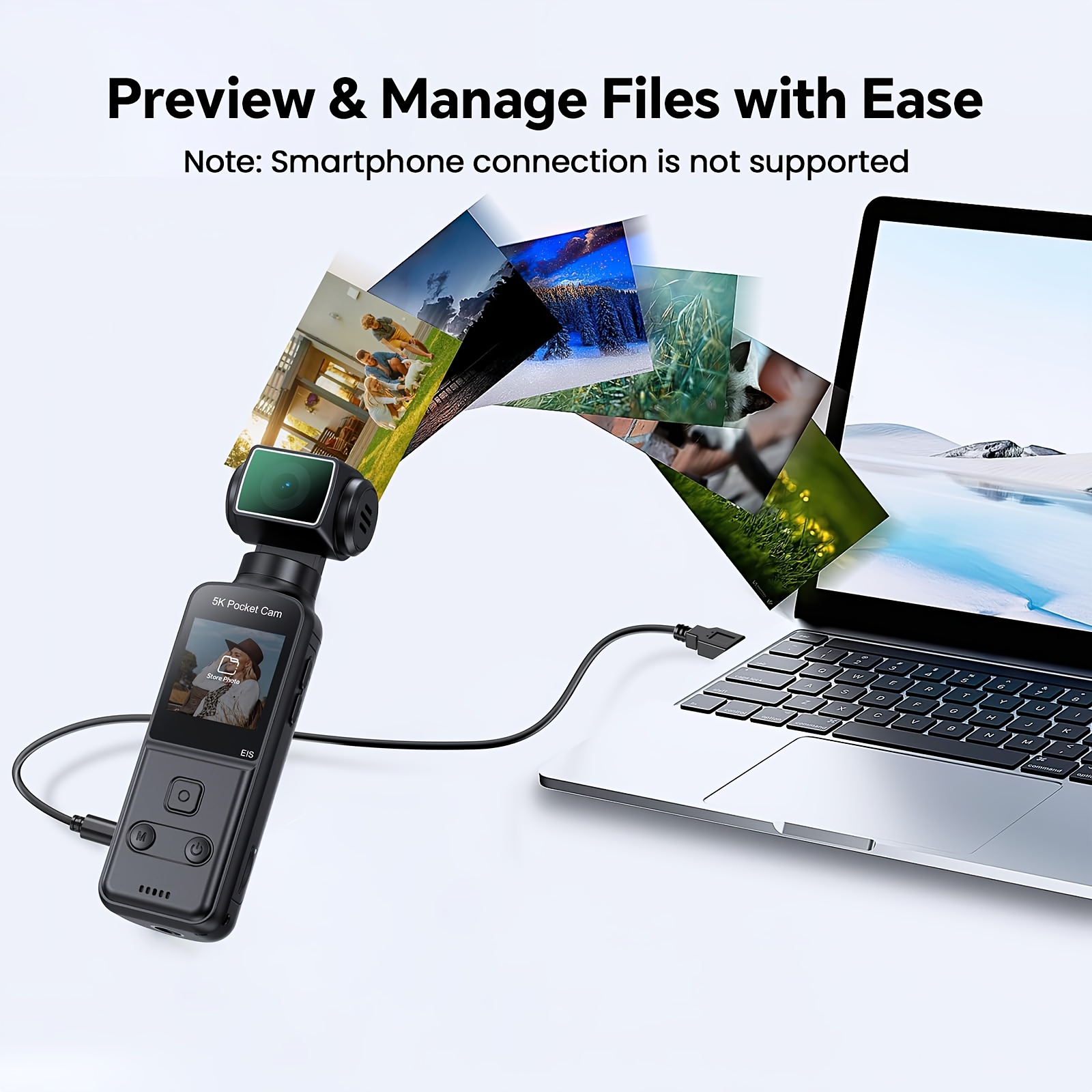 1pc Portable 5K Action Camera with 3.38cm Screen, Equipped with a Lens That Can Be Manually Rotated 270 ° Horizontally, Portable Camera Built-In 1000Mah Battery, Lightweight Design for Vlogging, USB Rechargeable, Handheld Pocket Action Camera
