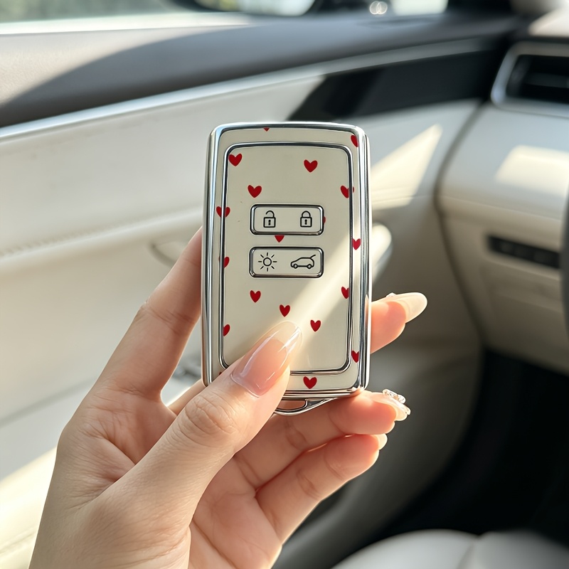 TEMU Love -key For Renault Key Cover Is Suitable For Models Such As , , Espace, Trafic, Austral, , , Etc. It Features A High-end Electroplated ,