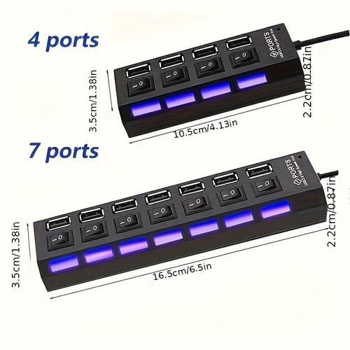 1 4 port 7 port usb connector computer mouse keyboard memory card switch