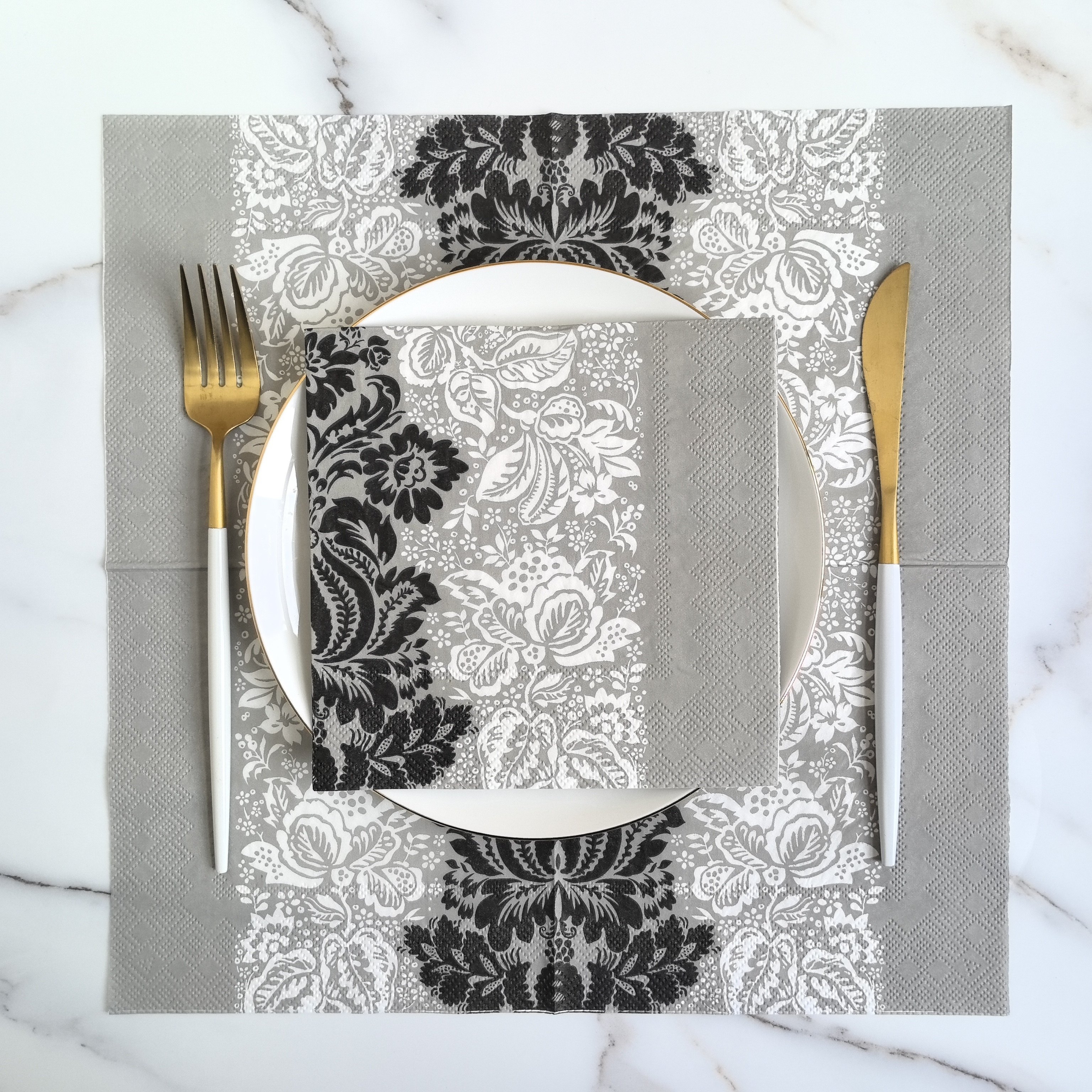 Elegant Square Dinner Napkins (pack Of 20) 13x13'' 1/4 Folded Extended Size) - Disposable Paper Napkins For Weddings, Dinner Parties, Upscale Events And Other Celebrations For Halloween、christmas