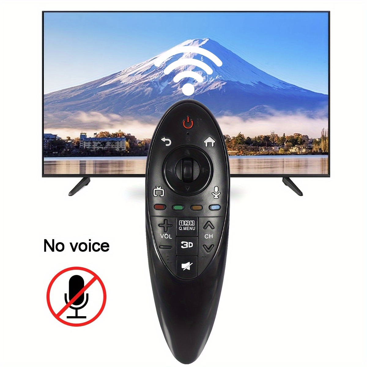 Baoblaze L G Smart TV AN-MR500G用 テレビリモコンカバー 全5色 - 黒 低価格 - ホームシアター