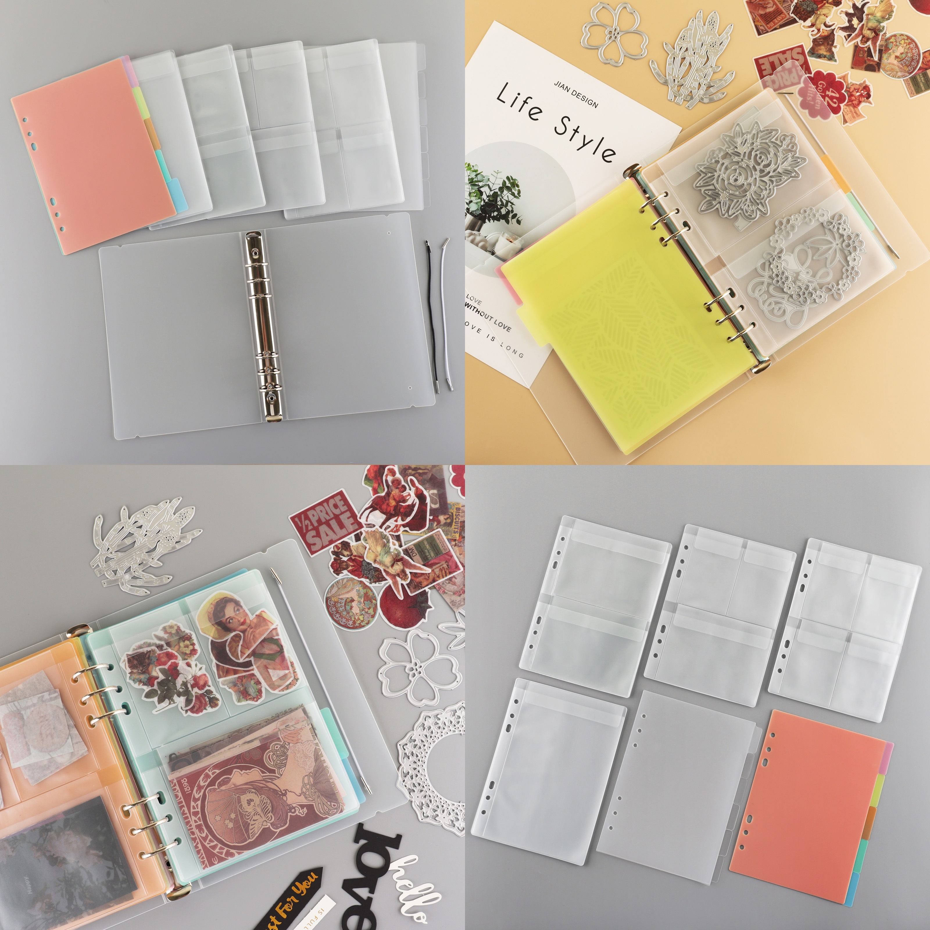 1個 モダンppダイ＆スタンプ収納 写真 書類 クラフト用品用の保護 ..., 画像サイズ:800x800