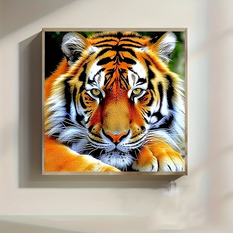TEMU 1pc 5d Diamond Painting Kit For Adults, Unframed 11.8x11.8 Inches - Featuring A Vibrant With Diamonds, Suitable For Beginners And Craft
