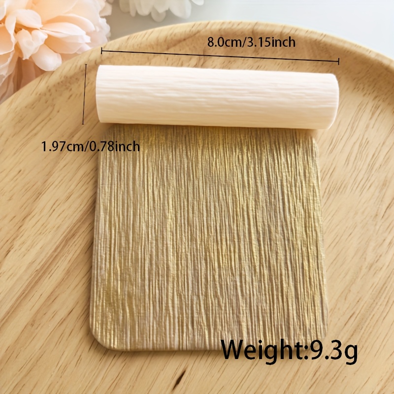 TEMU Metallartige Textur Polymer Clay Nahtloser Texturroller, Polymer Clay Ohrringe Polymer Clay Schneiderroller Textur Polymer, Geeignet für DIY