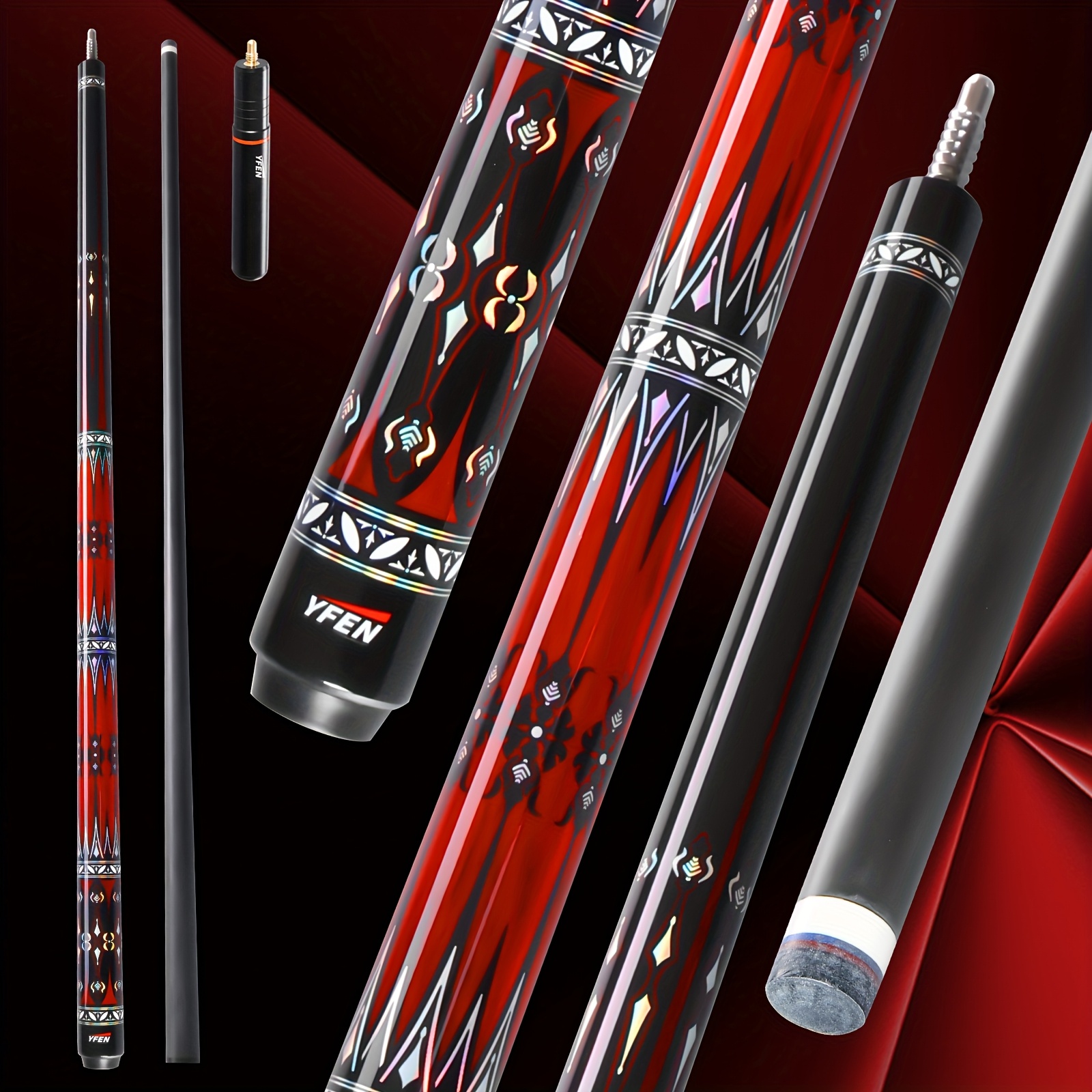 Cue tip and ferrule detail