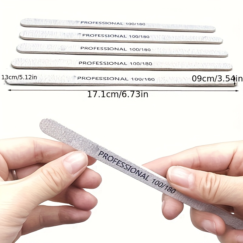 25pcs Professional Nail Tools, Double-Sided Sanding Strips