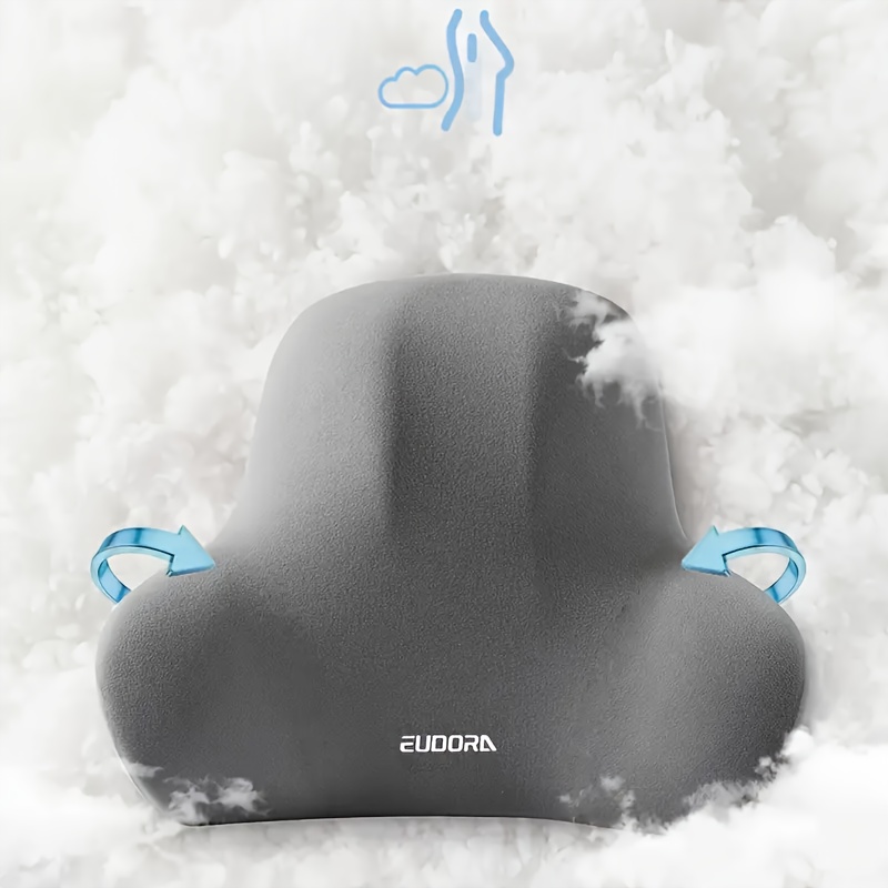 Car Headrest & Lumbar Support Set [1 Neck Pillow + 1 Lumbar Cushion] | Breathable Memory Foam for All Seasons | Ergonomic Neck & Back Support | Anti-Sagging & High Elasticity Design | Fits Sedans, SUVs & Trucks