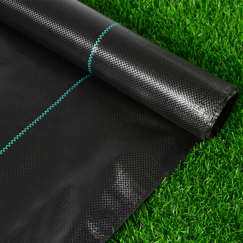 

Heavy-duty Black Garden Barrier Fabric, Pp Material, Uv Resistant, Strong Water Permeability, For Gardening, Fruit, Vegetable, Lawn & Patio Use, Greenhouse Ground Cover, Landscape Fabric Barrier