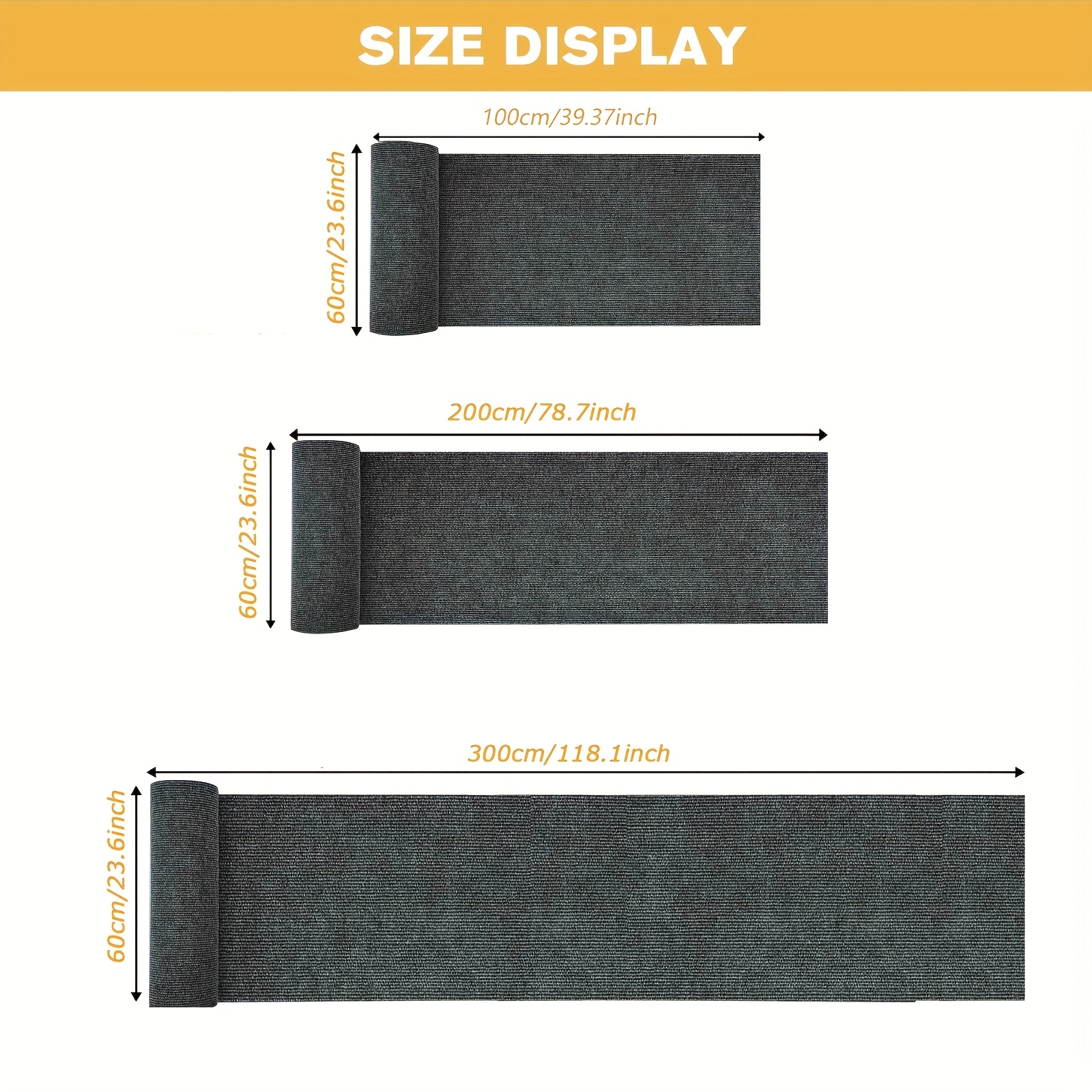 a roll area rug featuring peel stick carpeting a self - Temu Canada