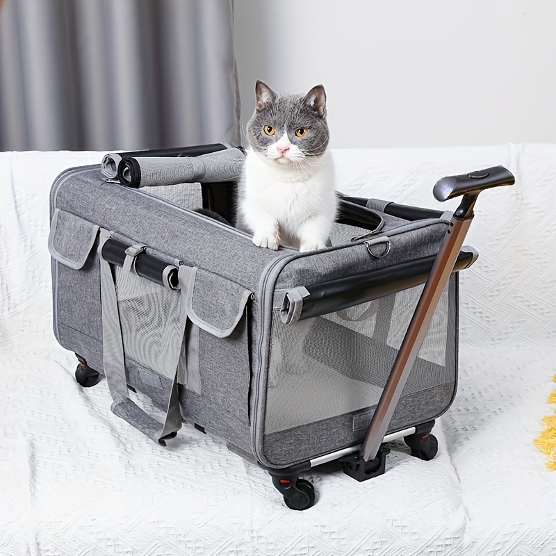 

Extra Large Portable Pet Trolley Case, Detachable Dog Trolley Case, Large Foldable Pet Bag Cat Travel Carrier Bag