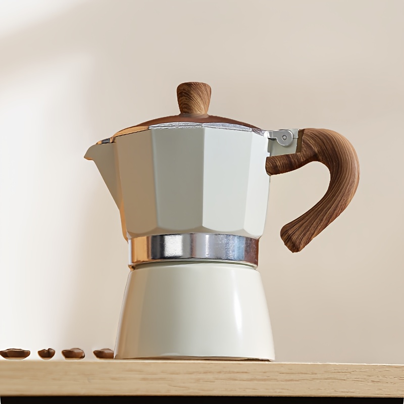 Image of 1pc, Home Mini Espresso Container - Mocha Pot To Make Strong Espresso, Non-slip Heat Resistant, Easy To Operate, Portable Home, Office, Outdoor Camping