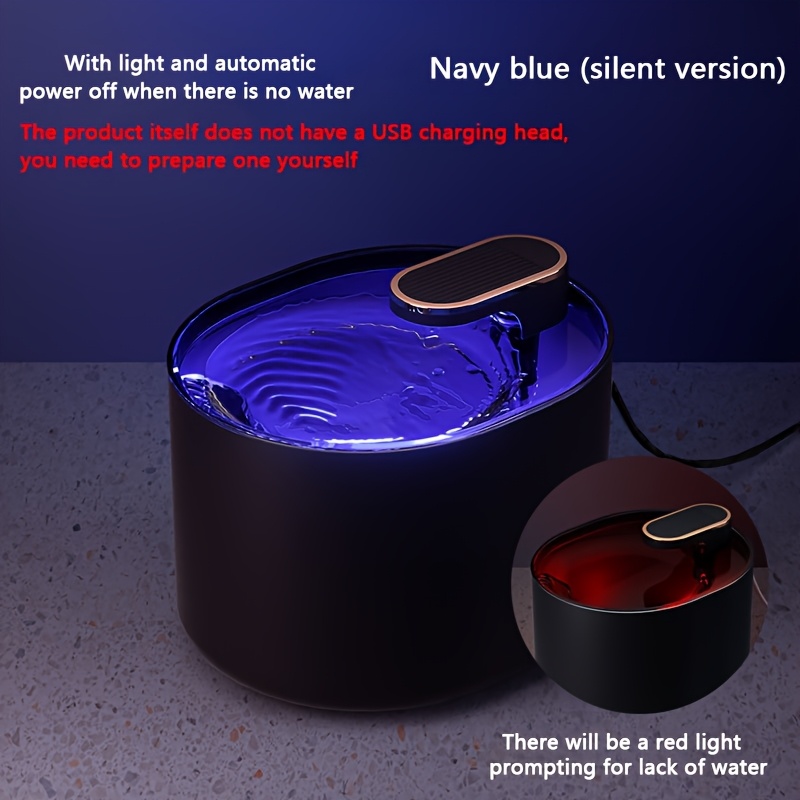TEMU 1 Water Fountain, Automatic Circulating Filtration Cat Water Dispenser