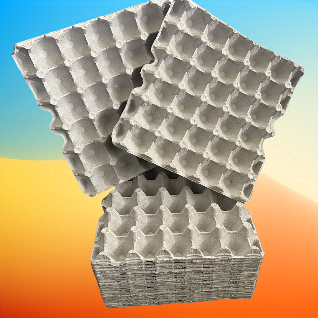 Egg Crates Egg Flat Cartons Bulk Holds 30 Eggs Pulp Fiber - Temu