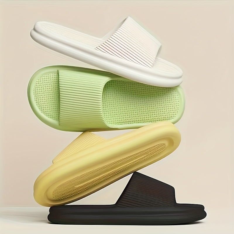 1 Pair Unisex EVA Slides - Casual Round Toe Slip-On Sandals for Indoor/Outdoor, Beach, Spring/Summer - Non-Slip, Comfortable, All-Season Footwearsuitable for Men & Women