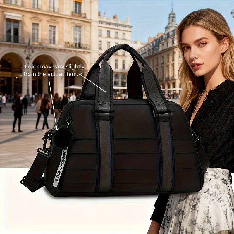 Stylish Solid Color Minimalist Single-Shoulder Bag