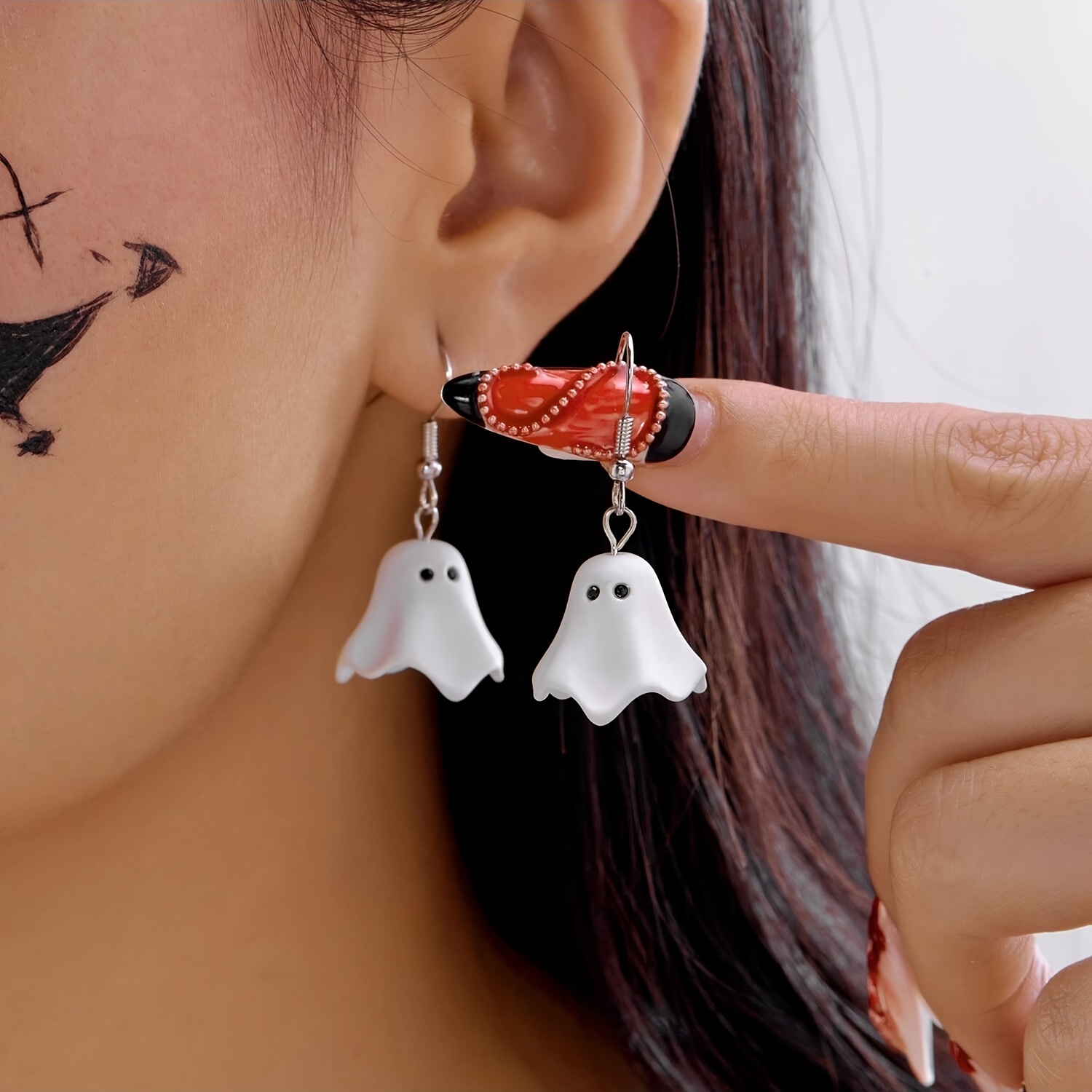 TEMU 1 Pair Cute Cartoon Earrings For Women, Earrings For Halloween Party, Costume, Cosplay & Fall Gift