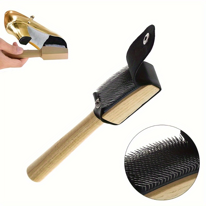 

Steel Wire Shoe Cleaning Brush With Wooden Handle - Stiff Bristles For Ballet & Home Use, Effective On Tight Spaces, Non-electric Design, Shoe Cleaning Tool | | Cleaning