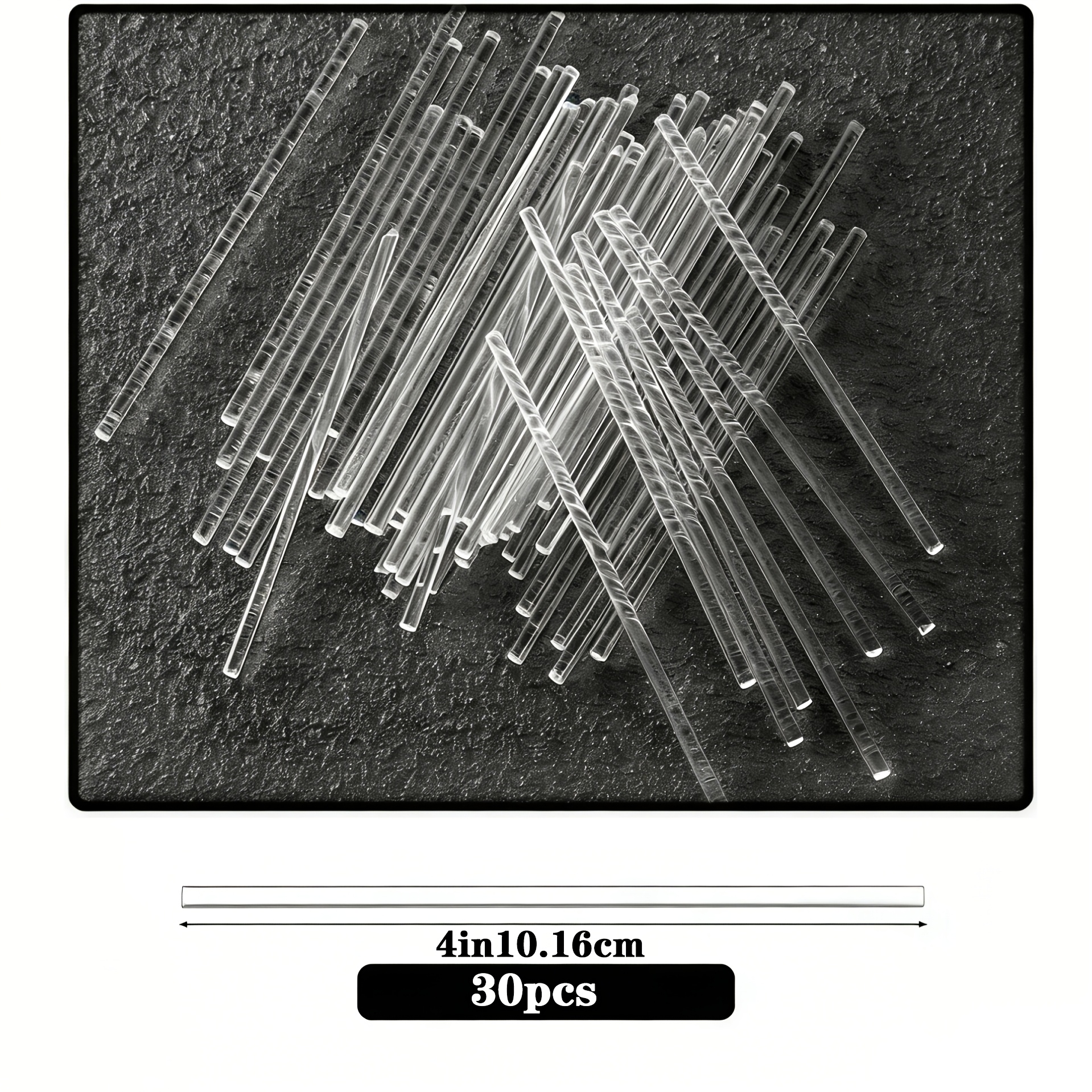TEMU 30pcs Bâtonnets de Solides en Acrylique, Décorations de Bâtonnets de , Accessoires de Moule à Boules de Gâteau pour Pâtisserie, Bâtonnets de