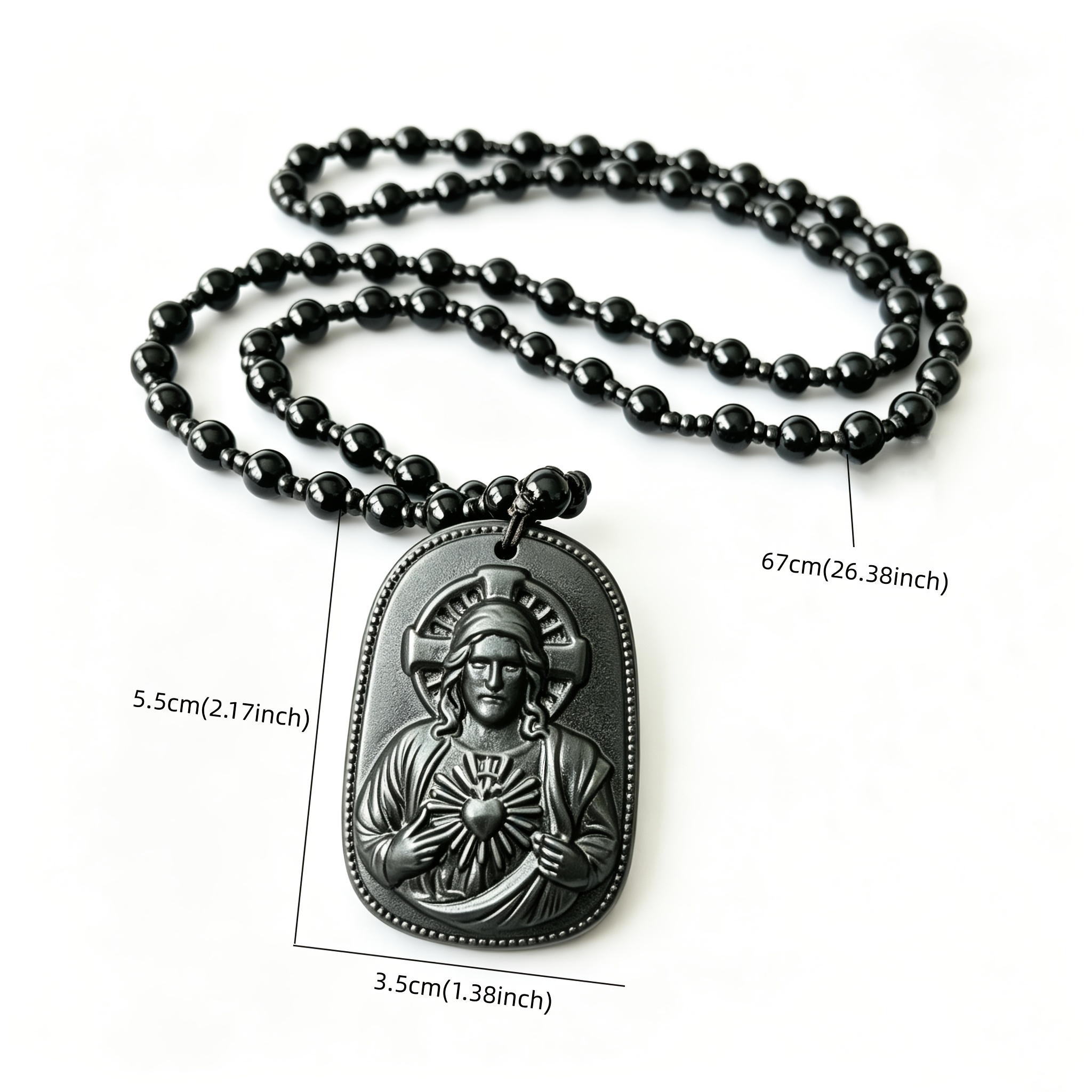 Men's Vintage Classic Jesus Pendant Necklace