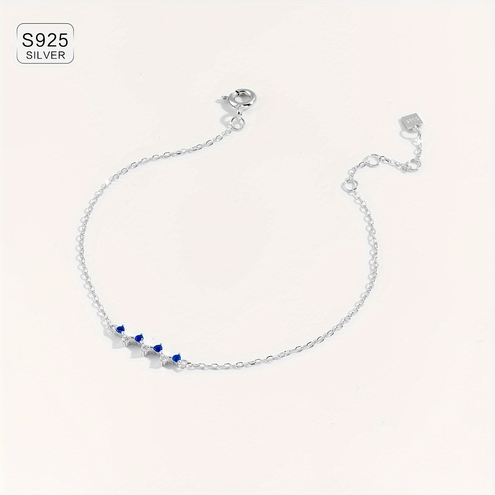 Golden Plated CZ Sterling Silver Bracelet for Women