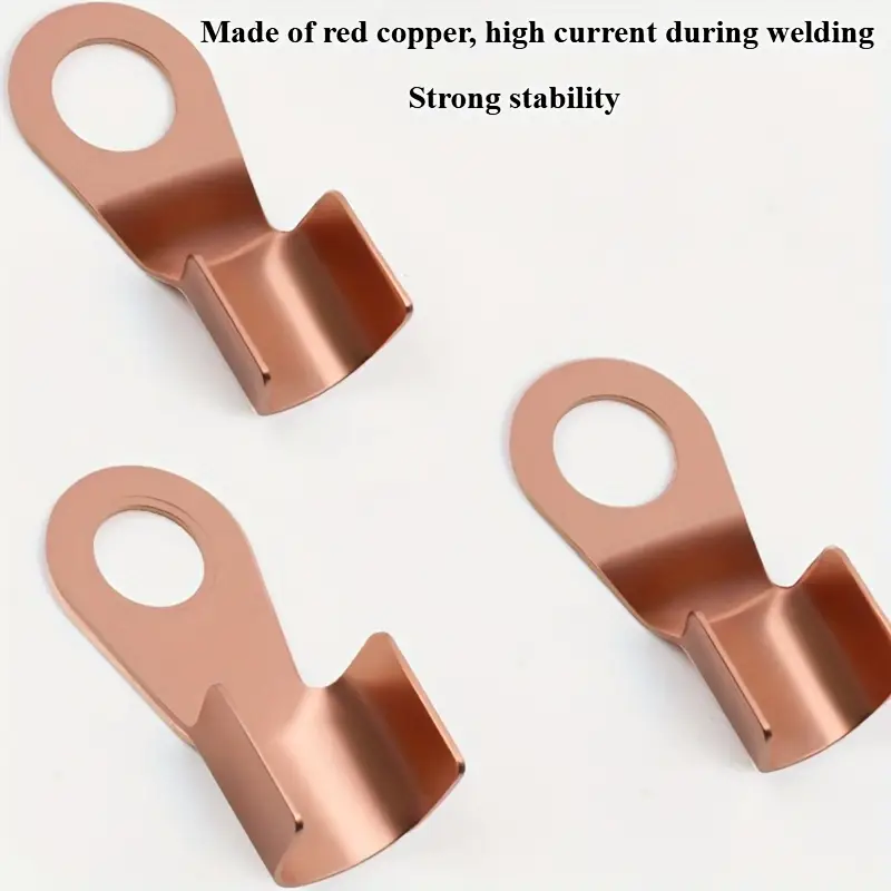1pc polished metal welding clamp with removable cover copper stainless steel grounding tool for soldering manual handling mechanics manufacturing single piece details 3
